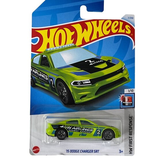 Hot Wheels Dodge Charger SRT HW First Response 2024 Green 1:64 Diecast - Picture 1 of 7